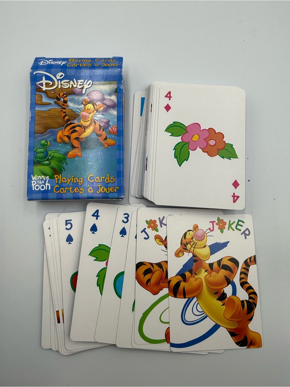Disney Tigger Playing Cards - Blue Packaging with Multicolor Artwork